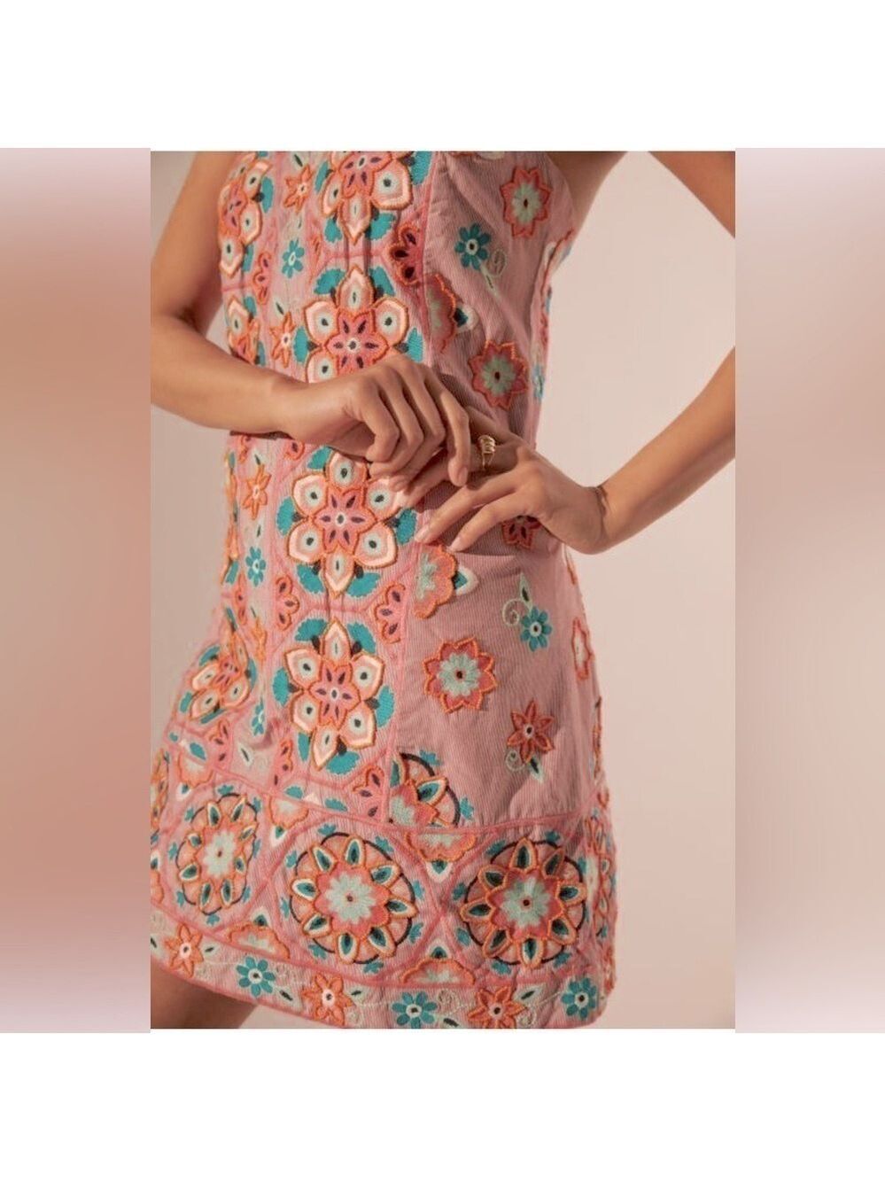 NEW Rare Anthropologie Statement Beaded Embroidered Floral Evening Dress Size 2 - Picture 8 of 15
